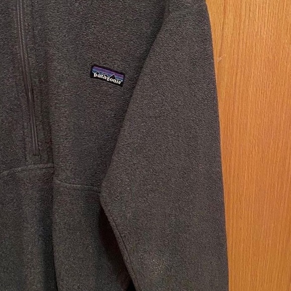 Patagonia Sherpa Jacket Lightweight Quarter Zip Grey - Picture 5 of 5